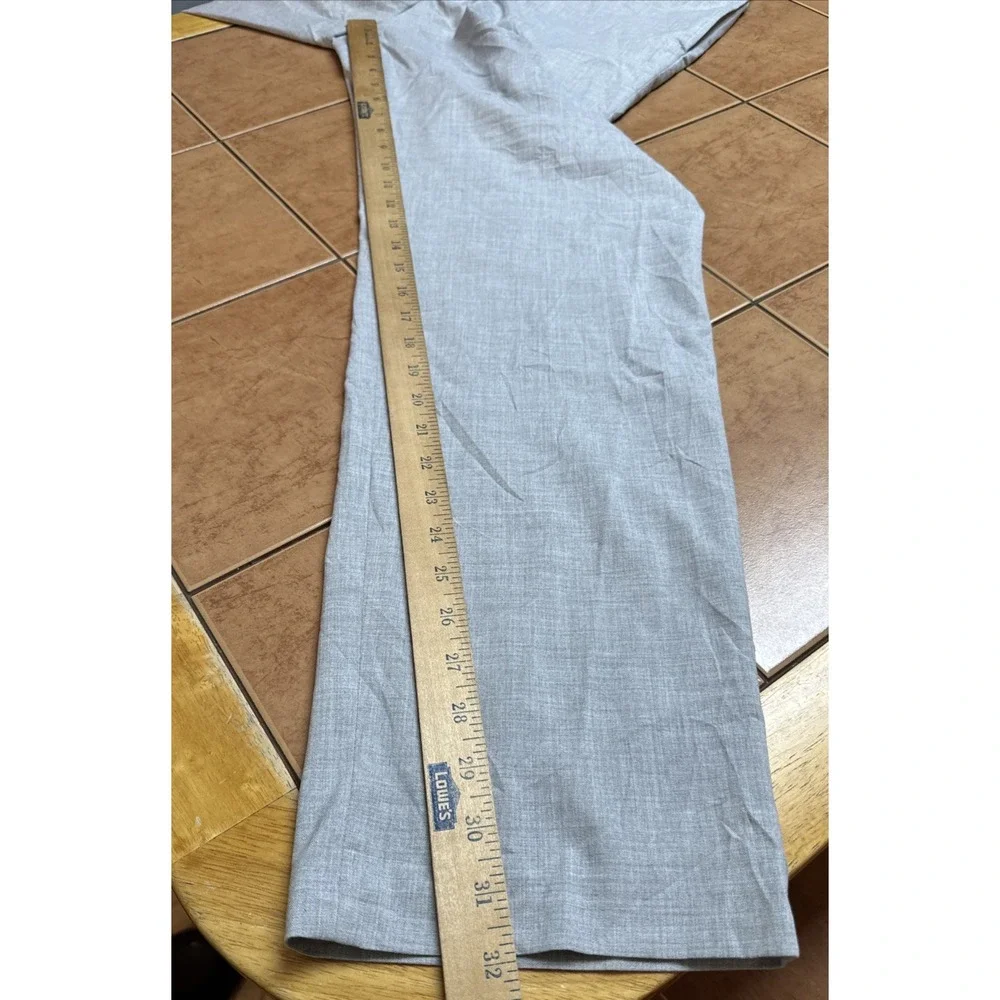 Ralph Lauren White Label Pants Mens 40 x‎ 32 Slim Fit Gray Poly Viscose Stretch